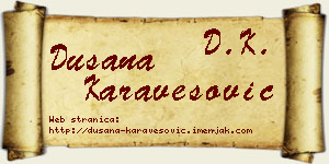 Dušana Karavesović vizit kartica